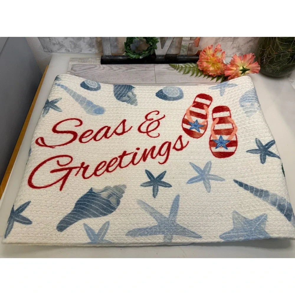 St Nicholas Square Ocean Beach Theme Holiday Table Runner 